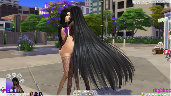 3D shemale public sex 