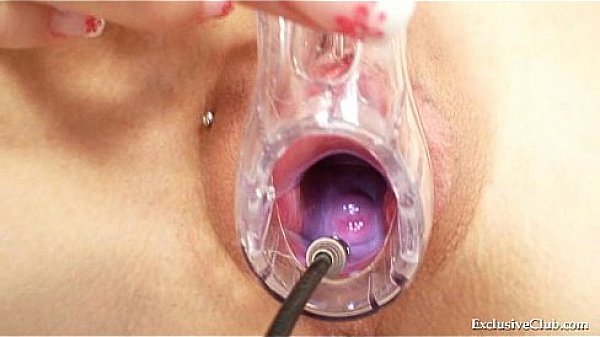 Gorgeous blond babe pussy gyno exam