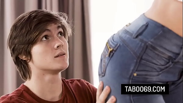 Busty milf stepmother takes her stepson's cock from behind