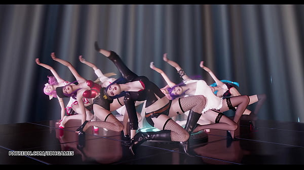 Play MP4 - &lbrack;MMD&rsqb; Brown Eyed Girls - Abracadabra Hot Kpop Dance Ahri Akali Kaisa Lux Jinx Caitlyn 4K 60FPS