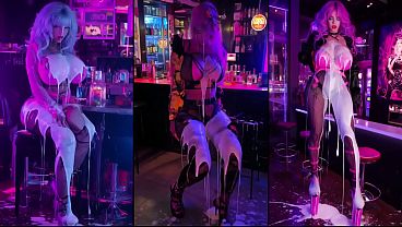 Teaser with blowjob futanaria fun cumshots on face legs body feet and high heels fun stuff with lots of messy creampie 