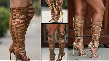 Teaser with blowjob futanaria fun cumshots on face legs body feet and high heels fun stuff with lots of messy creampie 