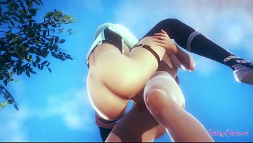 Genshin Impact Hentai - Eula Rubing Tits, Fingering & Penetrated thumbnail