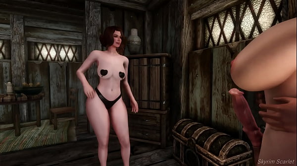 Sexy Town Girl Fucked by Redhead Futanari Babe with Big Dick 