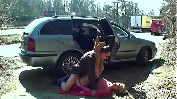 Play MP4 - fuck this amazing hot blonde slut giving blowjob with natural tits outdoors where they can see us