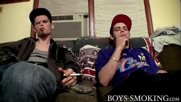 Play MP4 - Straight boys Drac and Nolan jerk off dicks while smoking
