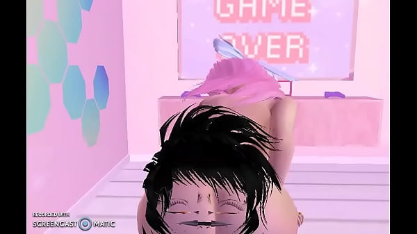 Pink Haired Girl Rides Big Cock IMVU 
