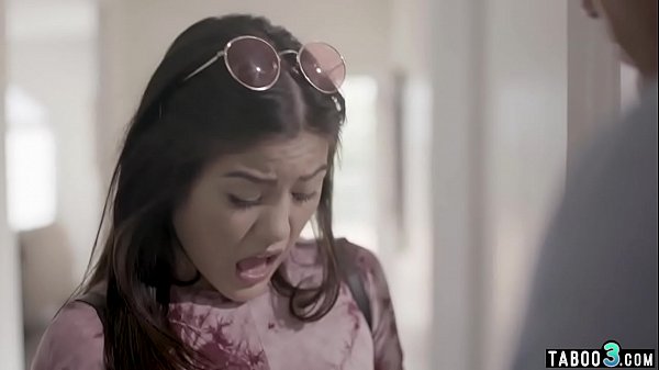 Stepdad lectures_humiliated teen as she wets herself