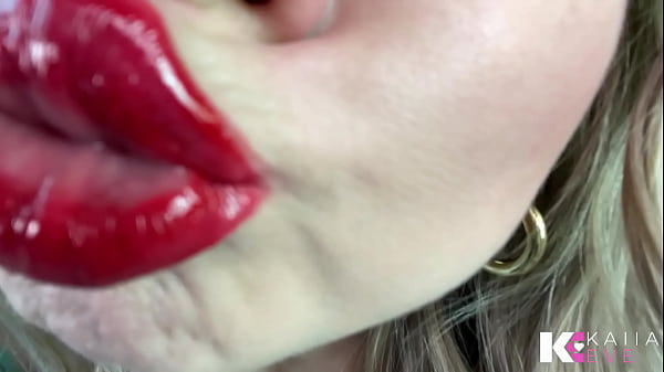 Controlled by & covered in glossy red lips pov 