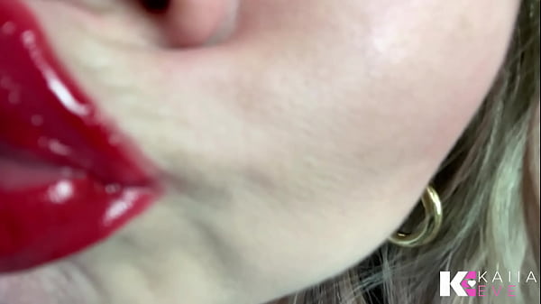 Controlled by & covered in glossy red lips pov 