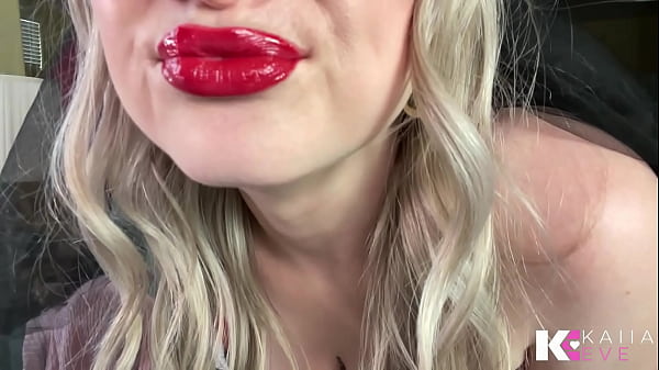 Controlled by & covered in glossy red lips pov 
