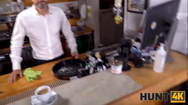 HUNT4K. Cafe worker desperately watches how his future wife getsnailed