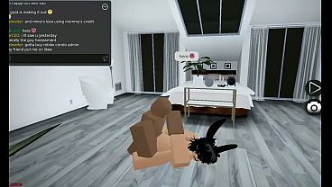 Horny femboy getting used like a fucktoy on Roblox Condo