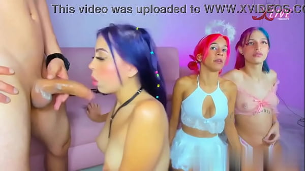 Play MP4 - Slut swallows it all screaming for cum like crazy with her friends