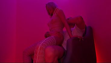 A Striptease In Fishnet Clothing With Passionate Sex As A Gift thumbnail
