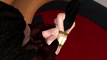 Second Life Black man fucks wonder woman