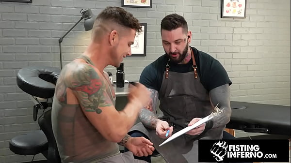 Play MP4 - Beefy Tattooer Rosebuded By Jock Fist - Teddy Bryce&comma; Archer Croft - FistingInferno