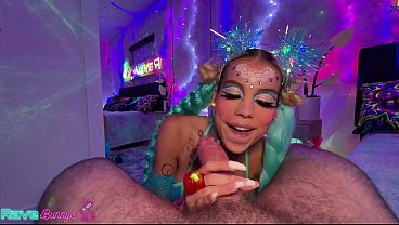 Lilith Grace Rides Brian Omally'_s Cock With Glow Sticks Packed Inside!
