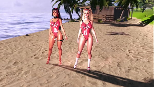 Beach rescuers Clay and Bay love when onlookers look at their oiled bodies 