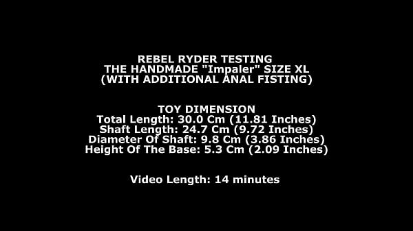 I am getting impaled on a monster handmade dildo from thewondertoys with additional anal fisting 