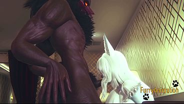 Furry Hentai - Demond Wolf & Artic Fox Hard Sex thumbnail