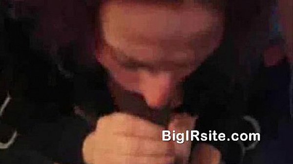 Brunette gets a close up view of cock 