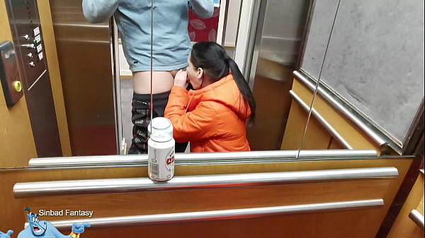 Funny Girl Sucking Dick In A Public Elevator thumbnail