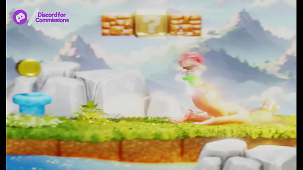 Tiny plumber fights to climb out blonde's butt&ndash; 3d nsfw animation