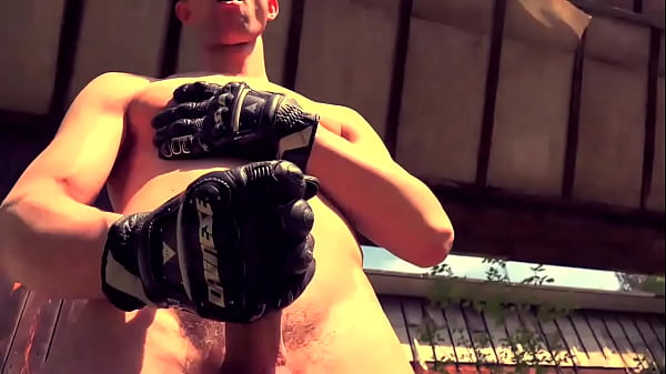 Thug Biker Jerking Off In Outdoor Solo thumbnail