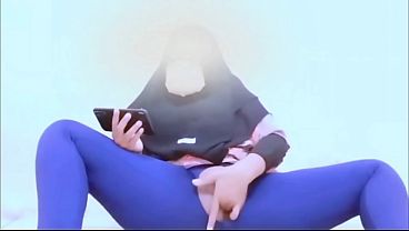 Cewek hijab indo nonton bokep sambil colmek