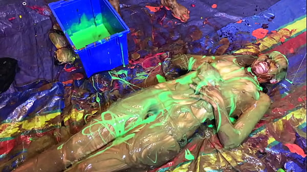 Very Naughty Sexy Girl, Playing With Custard Pies And Messy Slime thumbnail