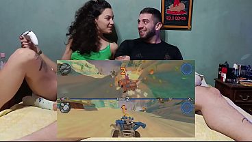 Gamer Girl Playing Racing Games Betting Everything (anal) thumbnail