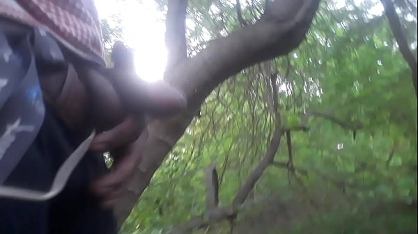 Play MP4 - Outdoor cum shot in the trees&period;