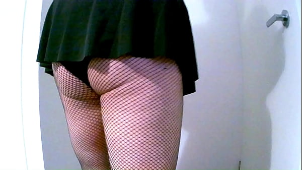 fat cross dresser wearing her knew clothes 