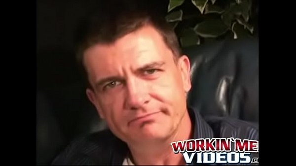 Handsome mature dude jerks off and covers his hands in cum