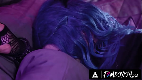 Play MP4 - FEMBOYISH - Goth Twink Femboy Edward Terrant Wants Angel Elias's Huge Uncut Cock Up His Ass