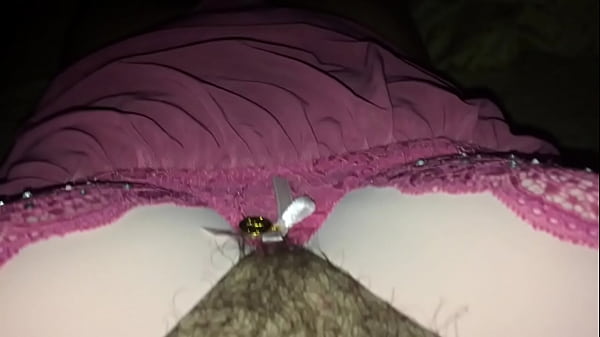 Crossdresser with Tiny white clit wearing sexy lingerie