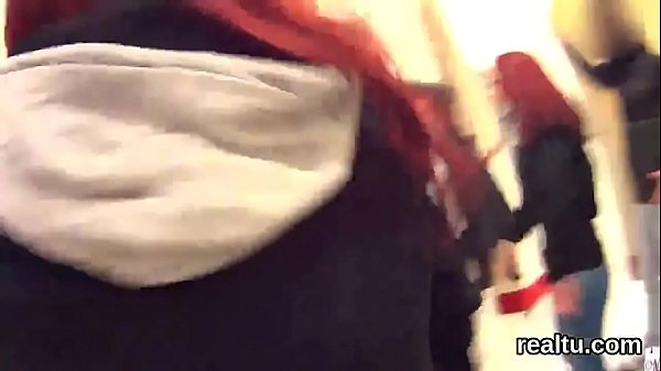 Attractive czech girl gets teased in the mall and nailed in pov 