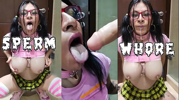 Play MP4 - Bukkake sissy slut adicta a recibir la leche en la cara y las tetas