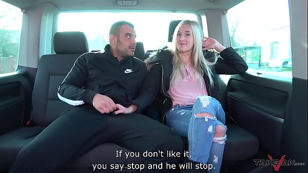 Play MP4 - Stupid young blonde belive fake taxi came for her & let stranger fuck her raw