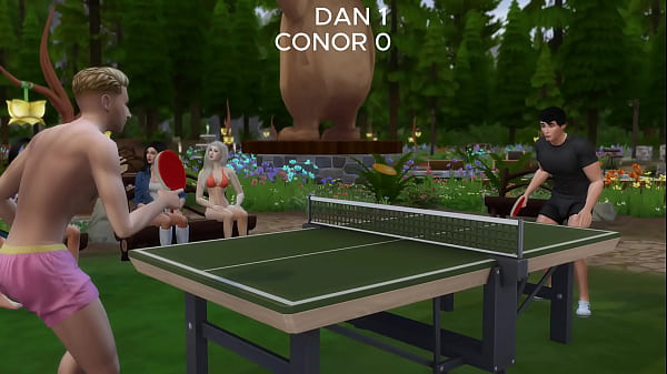 Table tennis tournament loser's girlfriend is the prize