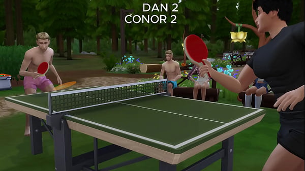 Table tennis tournament, loser's girlfriend is the prize 