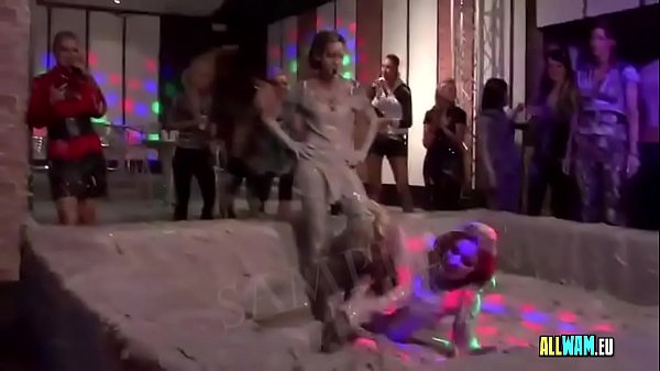 Tarra and her friends just_love mudwrestling