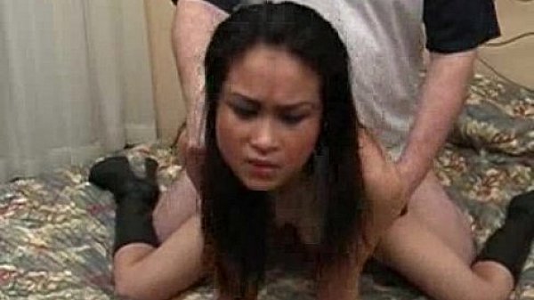 Exotic teen with pierced nose fucked by chubby dude