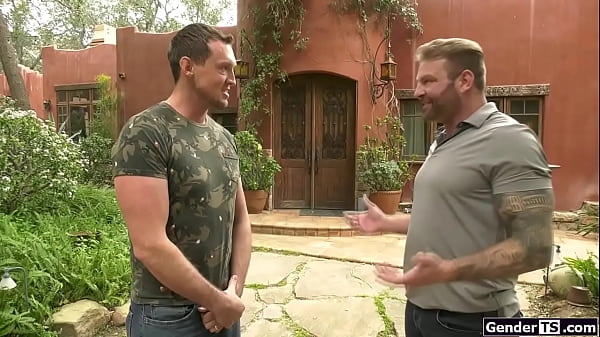 GenderTS.com - Busty tgirl stepsis Angelina Please is now her stepbros fiancee and he arranged a threesome with his stepdad.The big tits shemale sucks during anal 