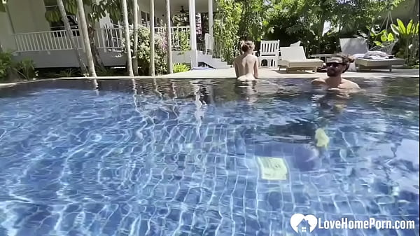 Kissing in the pool is the best