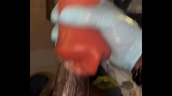 Play MP4 - Stocking and deep throating my Sextoy like a slave till it gets nasty