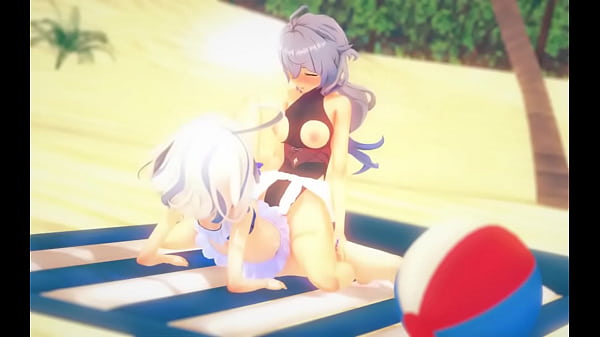 Ganyu y Furina cogiendo en modo lesbiana 