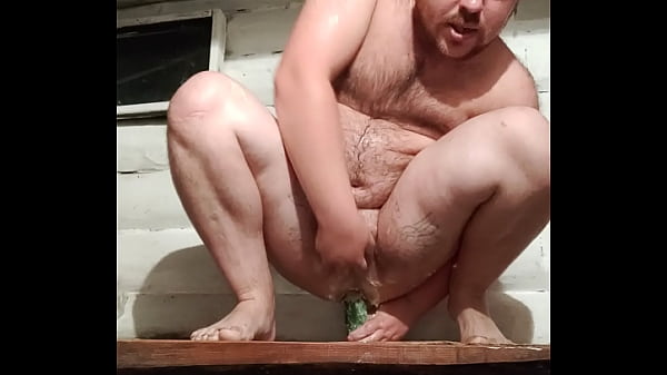 Jumped his ass on a cucumber, and then licked it!!! Cock from ass to mouth!!! blowjob after anal fucking!!! 