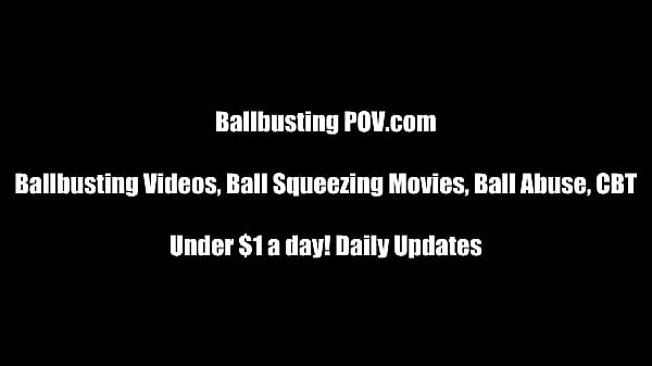 Ballbusting and ball squeezing femdom vids 